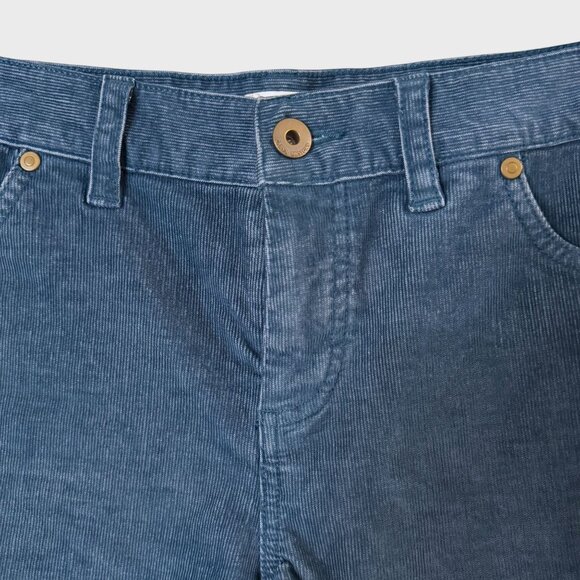 Carve Designs Oahu Corduroy Shorts Blue Women's Size 6 Mid-Rise Raw-Hem - Picture 5 of 11